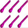 TalkTools Smooth Magenta Spoons | Silicone Self-Feeding Utensils Set for Kid and Toddler | Encourages Lip Closure | Oral Awareness | Normalize Food Texture Acceptance (Smooth, 6 Pack) view 1