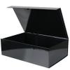 Aimyoo 1 Pack Black Collapsible Gift Box with Magnetic Closure Lids & Rope for Easy Opening 13.8x9x4.3, Bridesmaid Groomsman Proposal Boxes, Rectangle Storage Present Boxes view 1