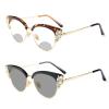 Rhinestone Transition Photochromic Bifocal Reading Glasses For Women 2pcs Diamond Cat eye Sunglasses Readers 0 to +400 (225 magnification, 2pcs-black&leopard) view 1