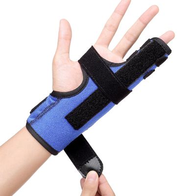 fibee Boxer Fracture Splint, Pinky Finger Splint, Adjustable Two Finger Brace for 4th or 5th Finger, Metacarpal Splint Hand Brace for Arthritis Fracture Broken Mallet Dislocated Trigger Finger(S/M)