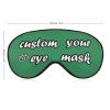 Custom Sleep Mask Personalized Eye Mask for Sleeping Blackout Adjustable Funny Sleeping Mask for Women Men Customized Gifts Travel Seagreen view 2