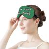 Custom Sleep Mask Personalized Eye Mask for Sleeping Blackout Adjustable Funny Sleeping Mask for Women Men Customized Gifts Travel Seagreen view 3