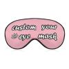 Custom Sleep Mask Personalized Eye Mask for Sleeping Blackout Adjustable Funny Sleeping Mask for Women Men Customized Gifts Travel LightPink view 1