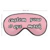 Custom Sleep Mask Personalized Eye Mask for Sleeping Blackout Adjustable Funny Sleeping Mask for Women Men Customized Gifts Travel LightPink view 2