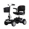 Electric Mobility Scooter for Adults Wheelchair Device for Travel, 4 Wheel Mobility Scooter with Head Light and Rear Brake Light &Charger and Basket Folding Mobility Scooter (White) view 1