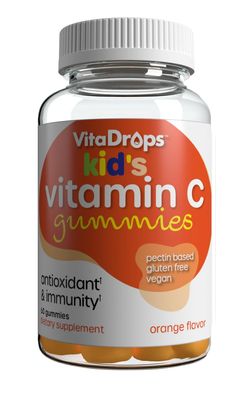 Windmill Health Products Vitadrops Vitamin C Gummy - Natural Orange 125 mg 60 Gummies