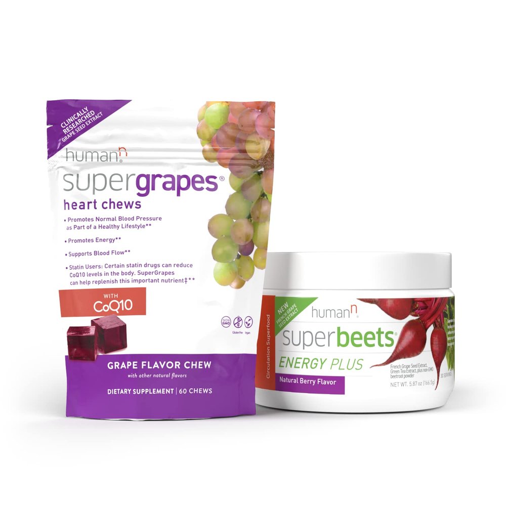 Humann SuperGrapes Chews & SuperBeets Energy Plus