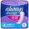 Always Discreet Adult Incontinence Pads for Women, Extra Heavy Absorbency, Regular Length, Postpartum Pads, 66 Count view 1
