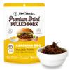 Meat Shredz - Premium Dried Pulled Pork (Carolina BBQ - Sweet Mustard, 1 Pack) | Gluten Free | High Protein & Low Sugar | Bacon Bits | Dehydrated Backpacking & Camping Food | Shredded, Dried Jerky Chew Snack view 1
