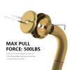 2 Pack 20 Inch Anti Slip Bronze Shower Grab Bar Polished Gold,ZUEXT Antique Brass Bathroom Grab Bar, Knurled Balance Bar,Safety Hand Rail Support Handicap Elderly Injury Senior Assist Bath Handle view 3