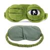 3D Unisex Frog Eye Sleeping Mask, Soft Padded Eyemask Shade Cover Rest Relax Blindfold with Elastic Band for Home Sleep Travel, Soft Plush Blackout Eye Mask view 1