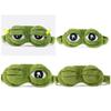 3D Unisex Frog Eye Sleeping Mask, Soft Padded Eyemask Shade Cover Rest Relax Blindfold with Elastic Band for Home Sleep Travel, Soft Plush Blackout Eye Mask view 3