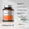 Horbach Vitamin E Softgel Capsules 200 IU | 90 mg Supplement | 200 Count | Non-GMO and Gluten Free Formula view 3