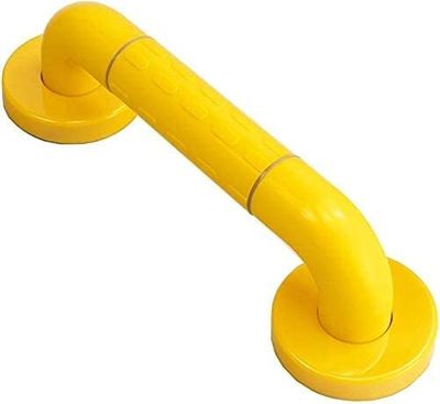 HongLianRiven Bath Handle Towel Rail Bathroom Handle Bath Grab Bar with Anti-Slip Grip and Safety Luminous Circles Heavy Duty Shower Handrail Towel Rail (Color : Yellow, Size : 40cm)