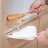 Small Broom and Dustpan Set, Dustpan and Brush Set, Bamboo Handle Mini Brush Dustpan, Short Hand Broom for Home,Kitchen, Office, Pet, Desktop, Outdoor (11.5") view 4
