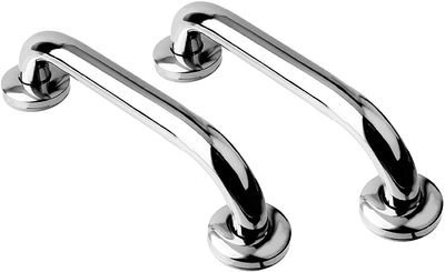 HongLianRiven Bath Handle Towel Rail Safety Handle Grab 2pcs Toilet Handrail Safety Bathroom Aid Bath Shower Hand Grip Towel Rail Bar