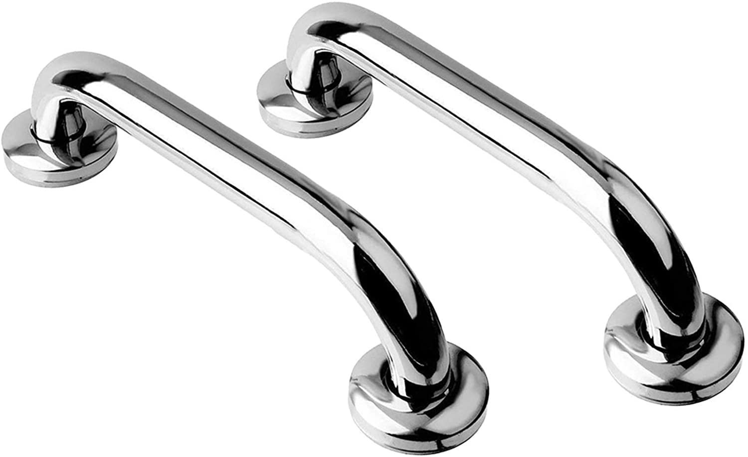 HongLianRiven Bath Handle Towel Rail Safety Handle Grab 2pcs Toilet Handrail Safety Bathroom Aid Bath Shower Hand Grip Towel Rail Bar
