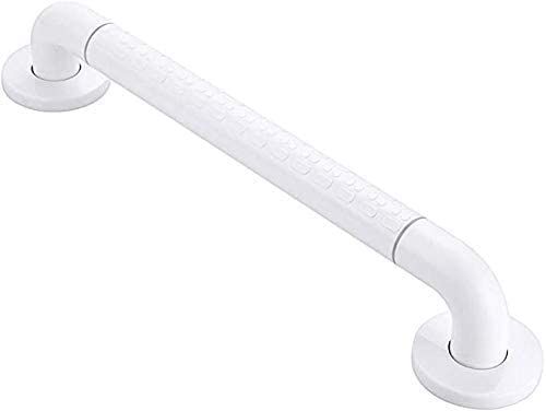 HongLianRiven Bath Handle Towel Rail Bathroom Handle Bath Grab Bar with Anti-Slip Grip and Safety Luminous Circles Heavy Duty Shower Handrail Towel Rail (Color : White, Size : 40cm)