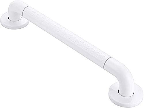 HongLianRiven Bath Handle Towel Rail Bathroom Handle Bath Grab Bar with Anti-Slip Grip and Safety Luminous Circles Heavy Duty Shower Handrail Towel Rail (Color : White, Size : 40cm)