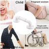 HongLianRiven Bath Handle Towel Rail Bathroom Handle Bath Grab Bar with Anti-Slip Grip and Safety Luminous Circles Heavy Duty Shower Handrail Towel Rail (Color : White, Size : 40cm) view 4
