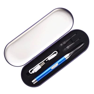 XIXIDIAN Ear Cleaner Ear Wax Removal Tool Flashlight Earpick Ear Cleaning Earwax Remover Luminous Ear Curette (Color : Blue)
