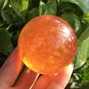 ZTBH Natural Meditation Crystal 50-55MM Natural Citrine Sphere, Home Decor Crystal Stone (Size : 70-75mm) view 4