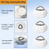 12Pack Spin Mop Replacement Heads,100% Microfiber Mop Head Replacement Compatible with Triangle Spin Mop, 360 Degree Spin Mop Refill for Easy House Cleaning Floor Mopping view 3