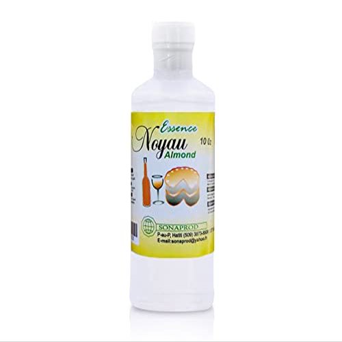 100% Haitian Noyau Almond Essence - 10 FL. Oz - Highest Almond Extract Concentration