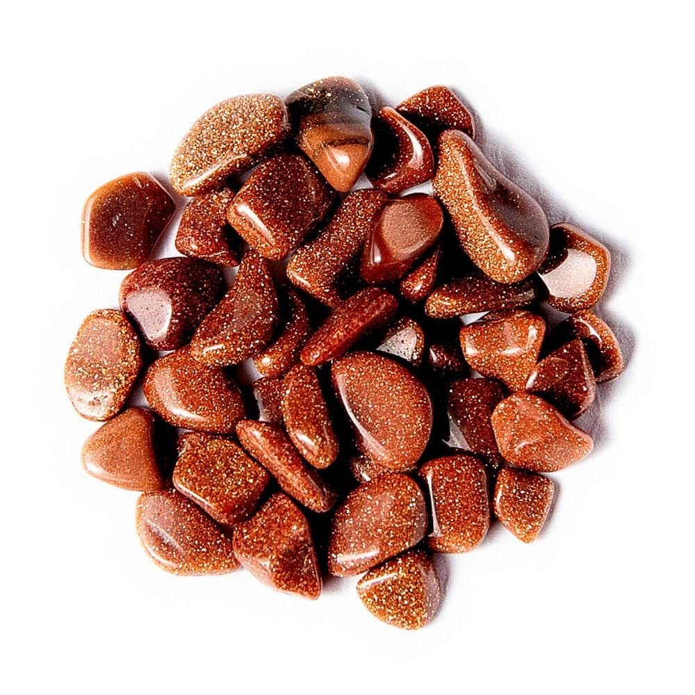 10g Tumbled Copper Goldstone Pebble Chip Gemstone Crystals Gem Rock Specimens