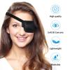 RIKEYO 2Pcs 3D Eye Patches for Adults, Adjustable Medical Eyepatch,Black(Left) view 3
