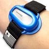 4-18" Inch All-in-One Adjustable & Flexible Band for Dexcom G6 CGM Transmitter Protection Sensor Guard Cover Arm & Leg Band (Diabetic Blue Satin) view 1