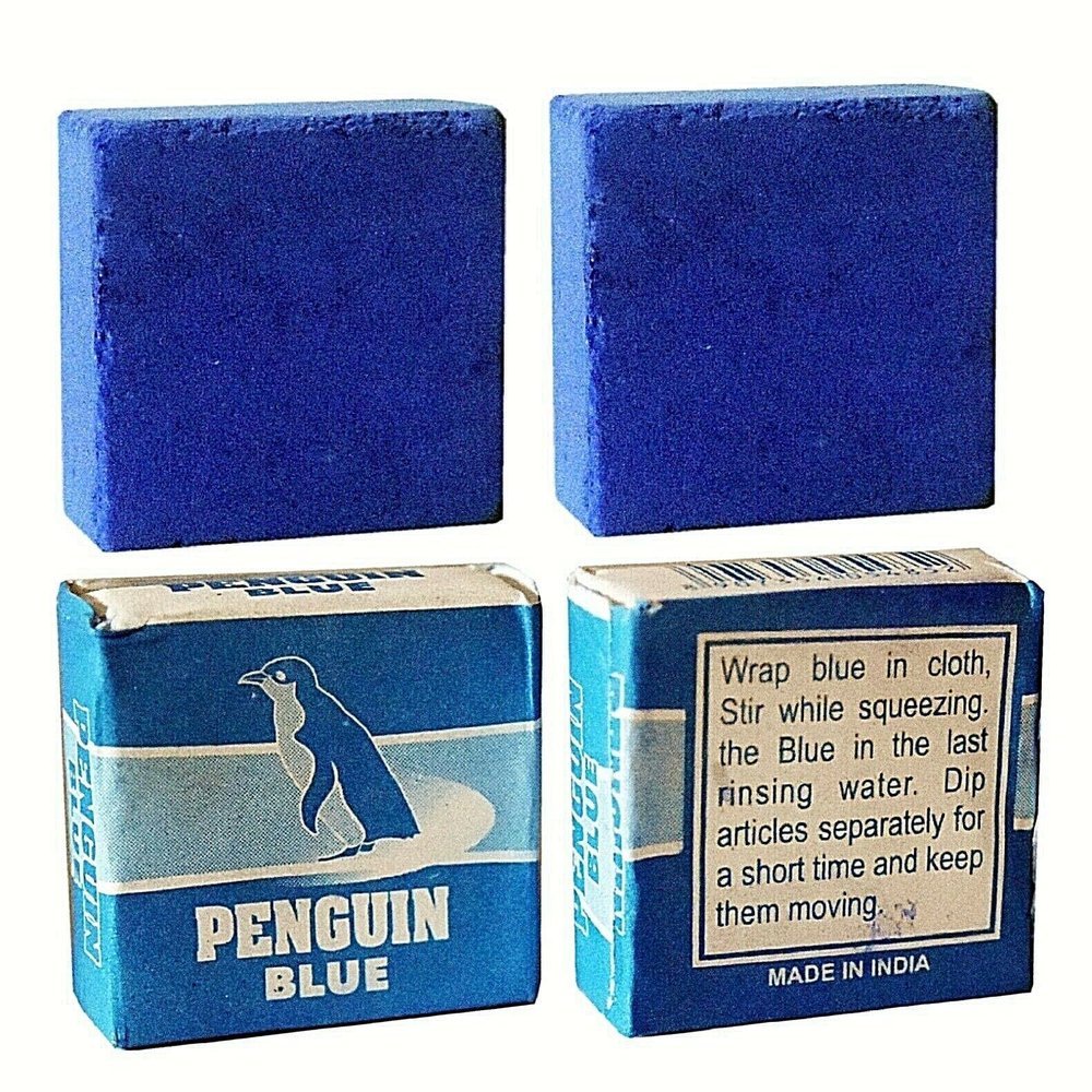 4 PC PEGUIN Bluing Squares Anil Azul