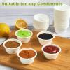 ECOLipak 200 Pack 2 oz Compostable Portion Cups, 100% Biodegradable Souffle Cups, Disposable Paper Cup for Condiment Samples view 3