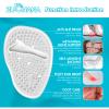 ZUCNANA Ball of Foot Cushions (2 Pairs Gel Shoe Inserts), Heel Inserts for Women, Non Slip Heel Pads, Heel Cushions for Women Foot Pain Relief and Comfort, One Size Fits Any (Clear) view 2