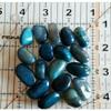 1/4 lb Tumbled Teal Brazilian Agate Gemstone Crystals 15-20 Stones Gem Specimens view 2