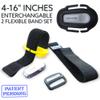 4-26" Inch All-in-One Adjustable & Flexible Dexcom G6 Transmitter Protection Sensor Guard Cover Arm & Leg Band (Purple Satin) view 4