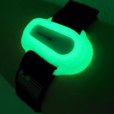 4-18" Inch Flexible Arm Band for Dexcom G6 CGM Adjustable Transmitter Protection Arm & Leg Band (Glow-in-The-Dark Green)