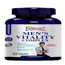 (8 Pack) Esmond Natural: Men's Vitality Complex (Advanced Multivitamin and Mineral Supplement for Men. Supports Energy and Vitality), GMP, Natural Product Assn Certified, Made in USA - 480 Tablets