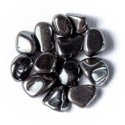 1/4 lb Tumbled Hematite Gemstone Crystals 8-18 Stones Gem Rock Specimens Healing