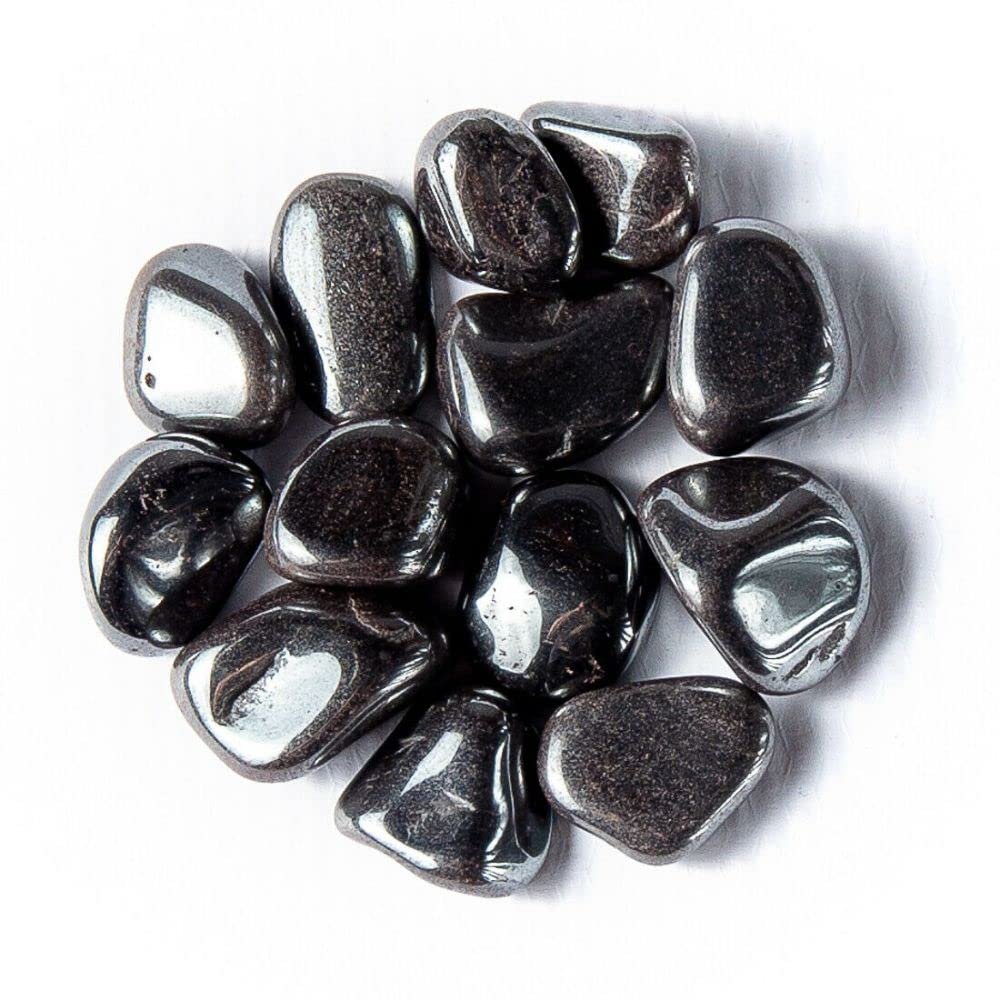 1/4 lb Tumbled Hematite Gemstone Crystals 8-18 Stones Gem Rock Specimens Healing