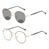 willochra outdoor Round bifocal reading glasses, transitional reading glasses for men and women, with photochromic lenses reading glasses (black gold, 2.75) view 1