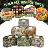 Spakon 24 PCS Camo Party Favors Boxes Camouflage Army Goodie Paper Camouflage Treat Boxes with Handle Camo Birthday Party Supplies for Candy Cookie Wrapping, 6 x 3.5 x 3.5 Inch, 6 Designs view 2