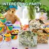 Spakon 24 PCS Camo Party Favors Boxes Camouflage Army Goodie Paper Camouflage Treat Boxes with Handle Camo Birthday Party Supplies for Candy Cookie Wrapping, 6 x 3.5 x 3.5 Inch, 6 Designs view 4