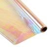 Giiffu Iridescent Cellophane Wrap Roll, 34" Wide x 50 Ft Long | Holographic Film for Gift Baskets, Floral Bouquets, Easter Gifts & Craft Projects view 1
