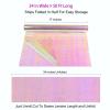 Giiffu Iridescent Cellophane Wrap Roll, 34" Wide x 50 Ft Long | Holographic Film for Gift Baskets, Floral Bouquets, Easter Gifts & Craft Projects view 2