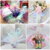 Giiffu Iridescent Cellophane Wrap Roll, 34" Wide x 50 Ft Long | Holographic Film for Gift Baskets, Floral Bouquets, Easter Gifts & Craft Projects view 4