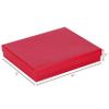 Cardboard Jewelry Boxes 10 Pack - 6"x5"x1" Bulk Cotton Filled Small Gift Boxes with Lids for Jewelry Packaging - Jewelry Gift Boxes for Shipping, Small Business, Accessories (Red) view 2
