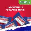 Baby Ruth, Chocolatey, Peanut, Caramel, Nougat, Minis Individually Wrapped Candy Bars, Resealable Share Size, 9.6 oz, 8 Pack view 4