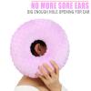 BNRendles Ear Piercing Pillows for Side Sleeper with Ear Hole CNH Piercing Pillows Support Head Ear Pain Relief Ear Pressure Sore Side Sleeping Ear Guard, Minky Dot Lavender view 4