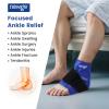 NEWGO Ankle Ice Pack Wrap for Sprained Relief, Ice Pack for Ankle Inuries Reusable, Cold Therapy for Ankles Swelling, Post Surgery Recovery - Blue view 3